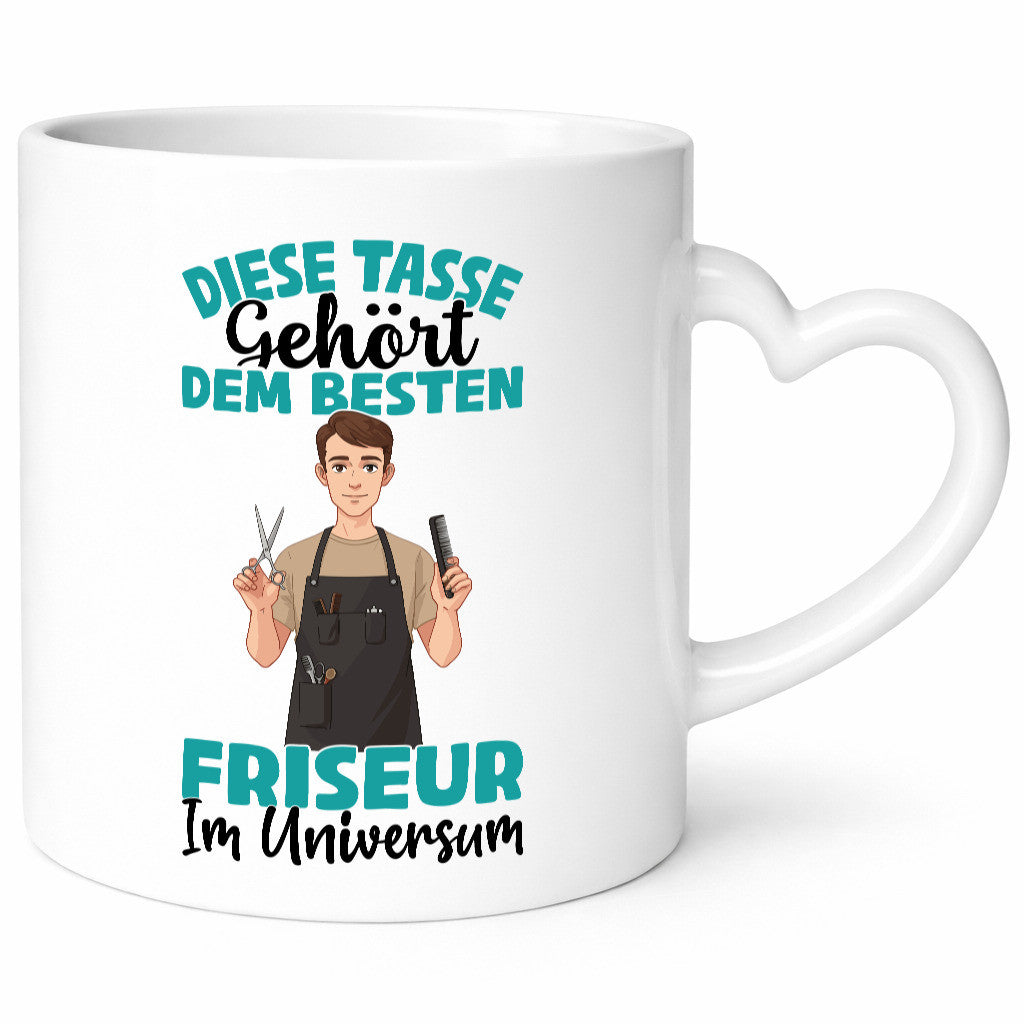 Im Universum: Friseur | Frisör lustiger Spruch Geschenk Humor Geschenkidee Tasse