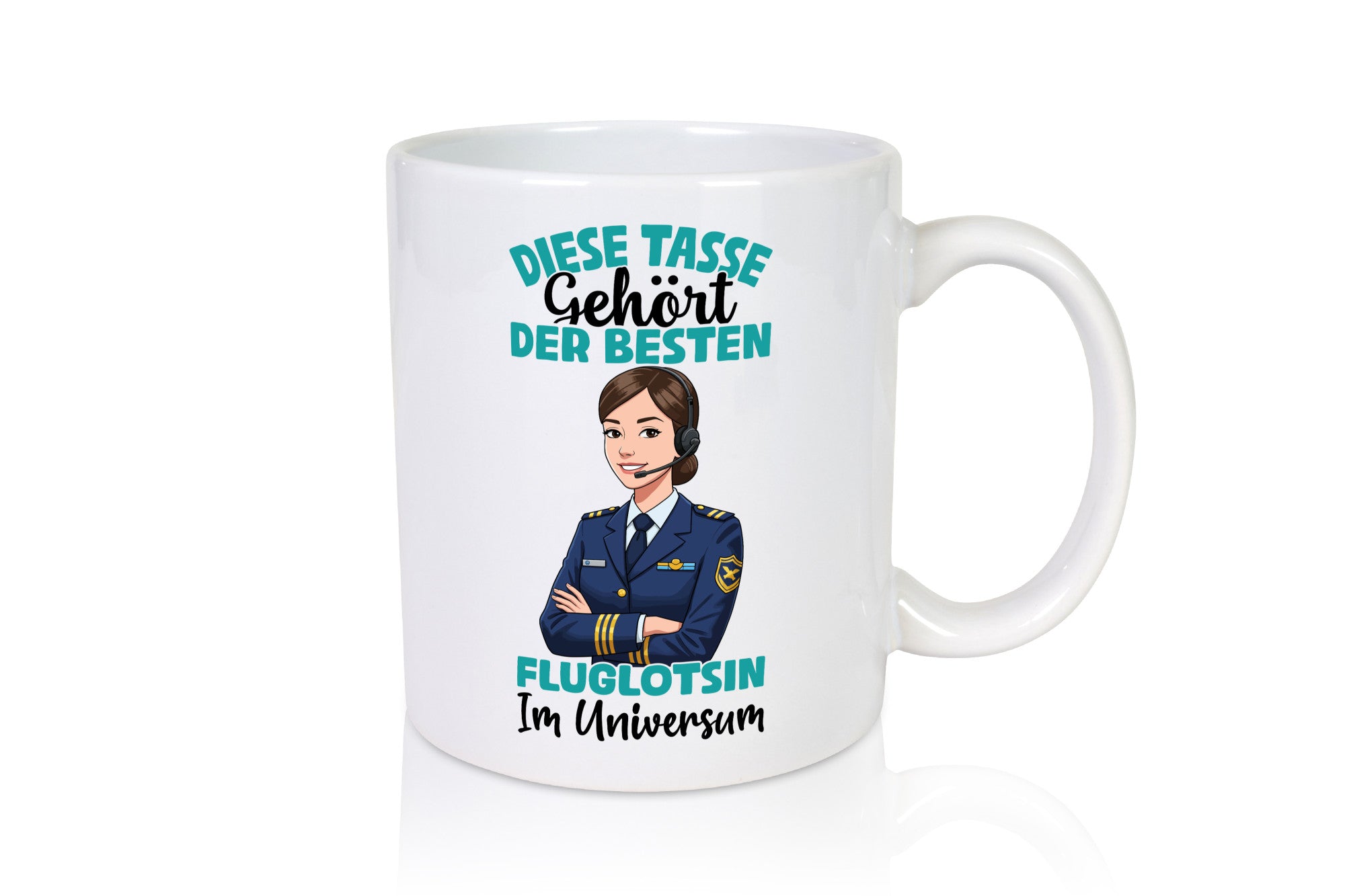 Im Universum: Fluglotsin | Flughafen Flugverkehr Geschenk Humor Geschenkidee