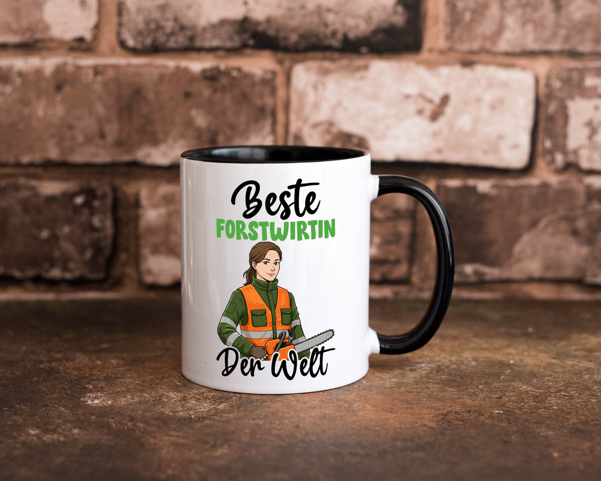 Beste Forstwirtin | Forst Wirtin v2 lustig Humor Geschenkidee Geschenk Tasse