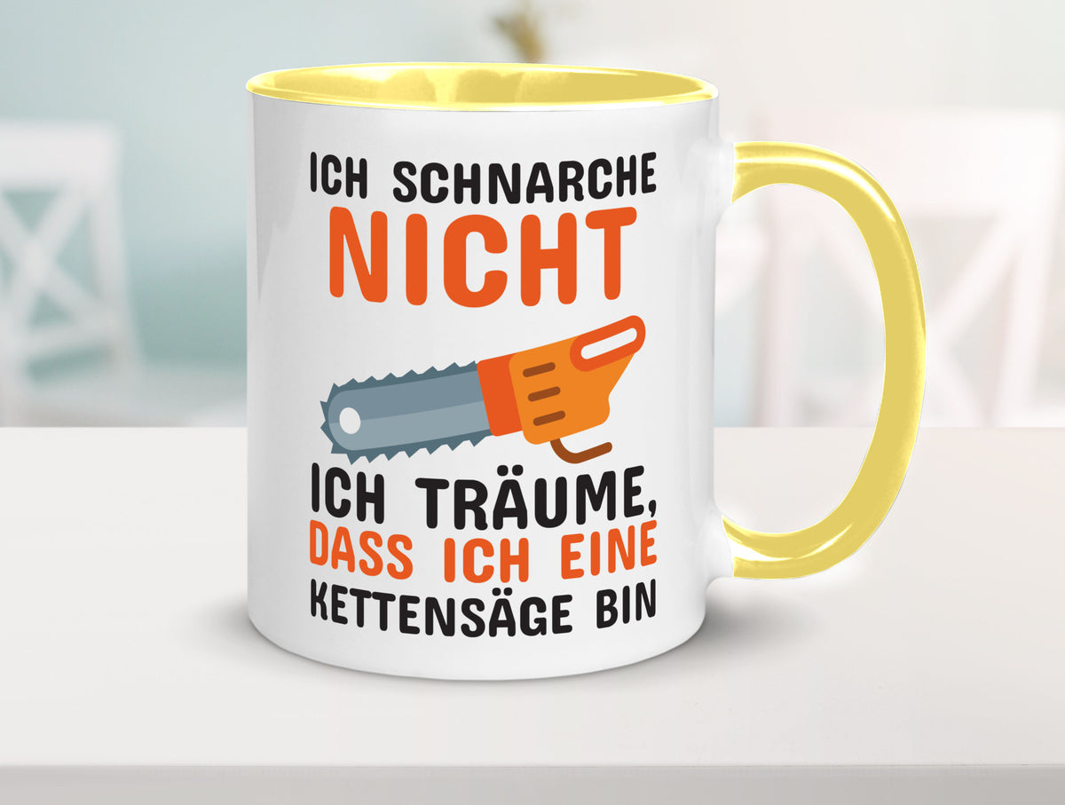 Ich schnarche nicht lustiger Spruch Geschenk Humor Geschenkidee Tasse