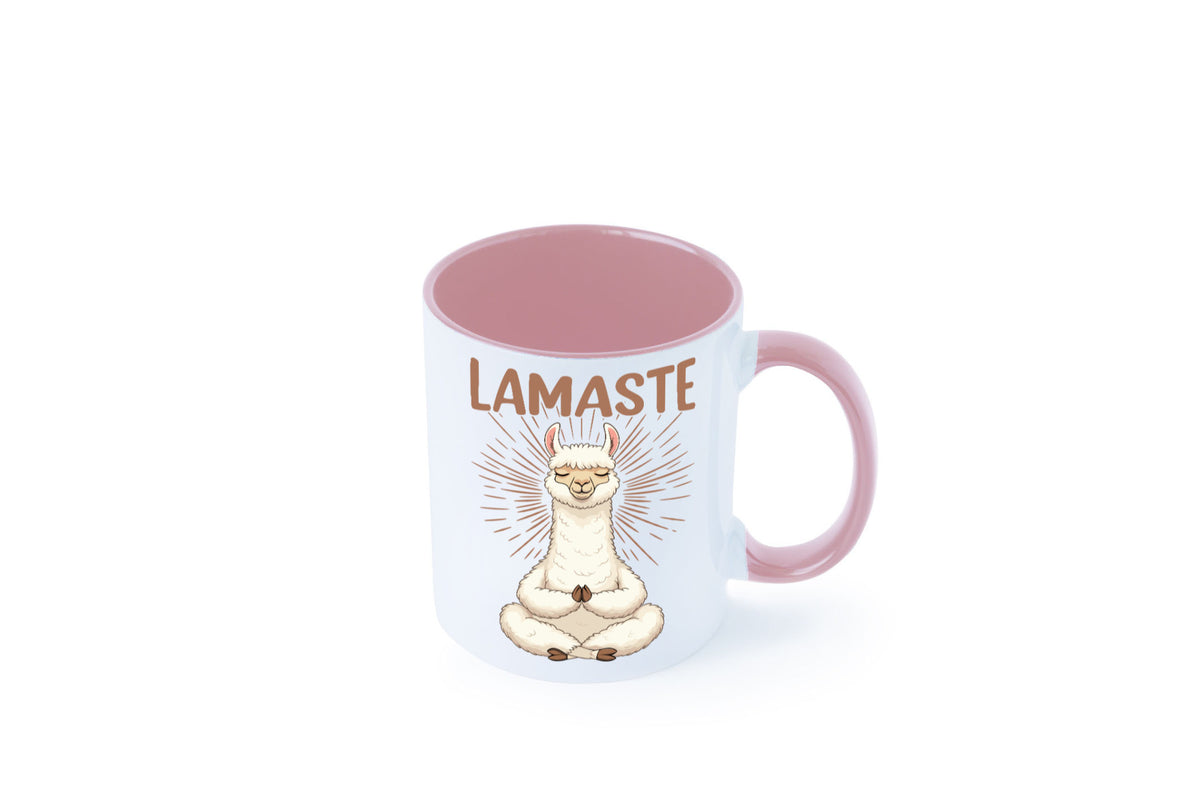 Lamaste | Lama Namaste lustiger Spruch Geschenk Humor Geschenkidee Tasse