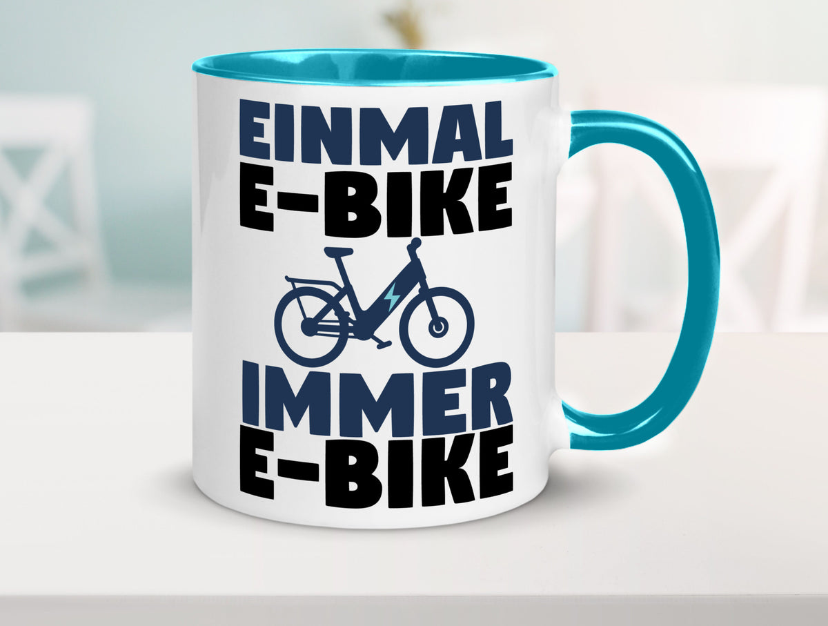 E-Bike Fahrer | Radfahrer Tasse Fahrrad Elektrorad lustiger Spruch Geschenk