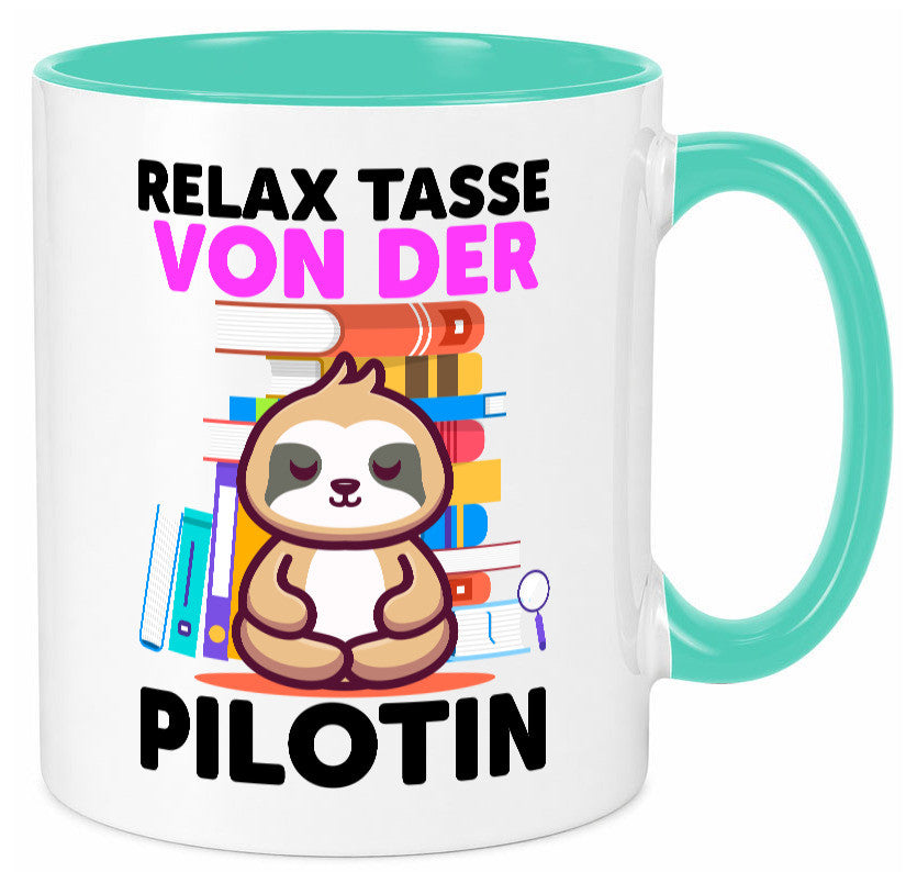 Relax Tasse: Pilotin | Definition Piloten lustiger Spruch Geschenk Humor