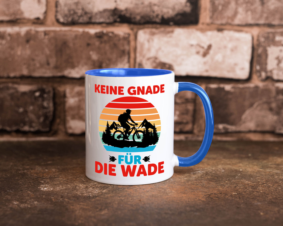 Keine Knade für die Wade | BMX Renrad Biker v2 lustig Humor Geschenkidee Tasse