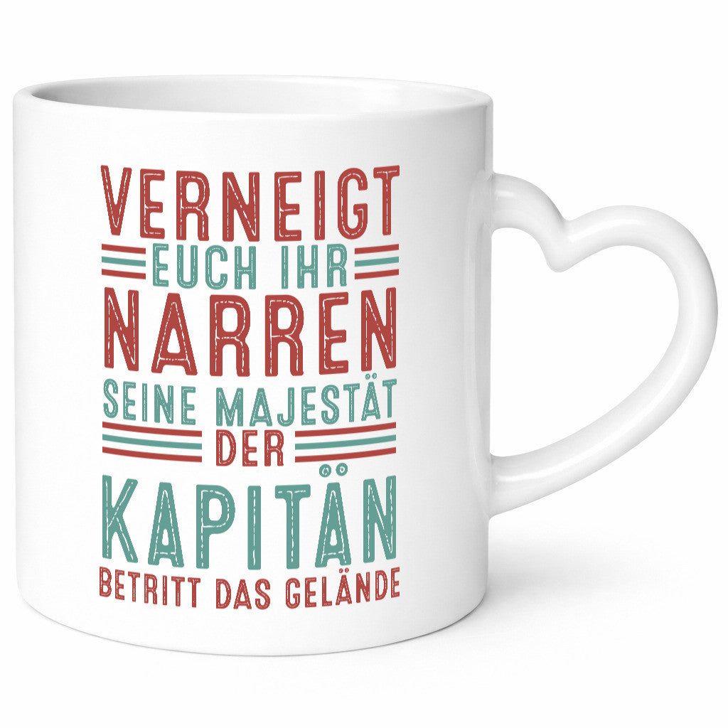 Verneigt euch: Kapitän | Schiffskapitän Schiff Geschenkidee Humor Tasse