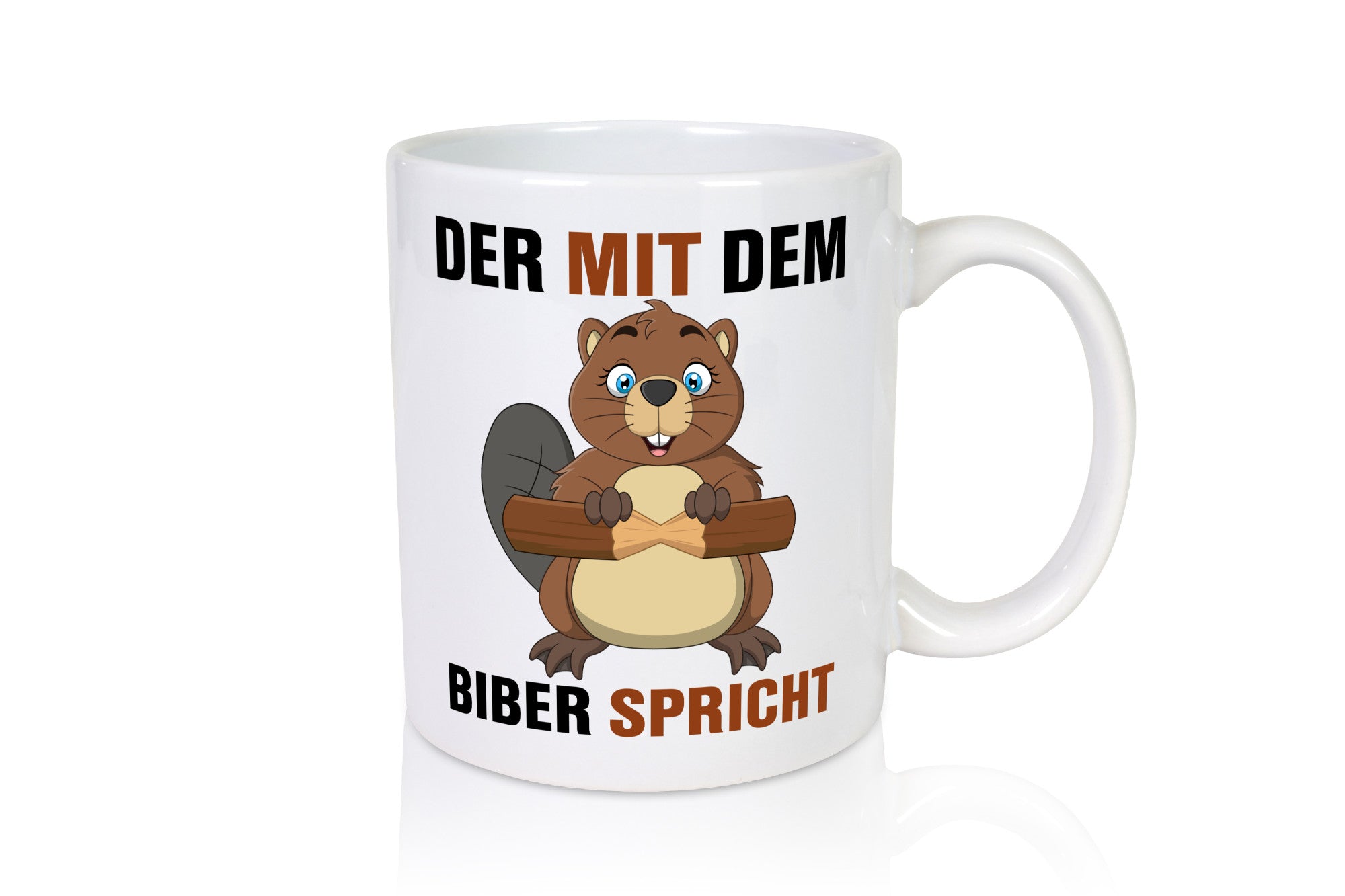 Der mit dem Biber spricht | Biberliebhaber lustig Humor Geschenkidee Geschenk