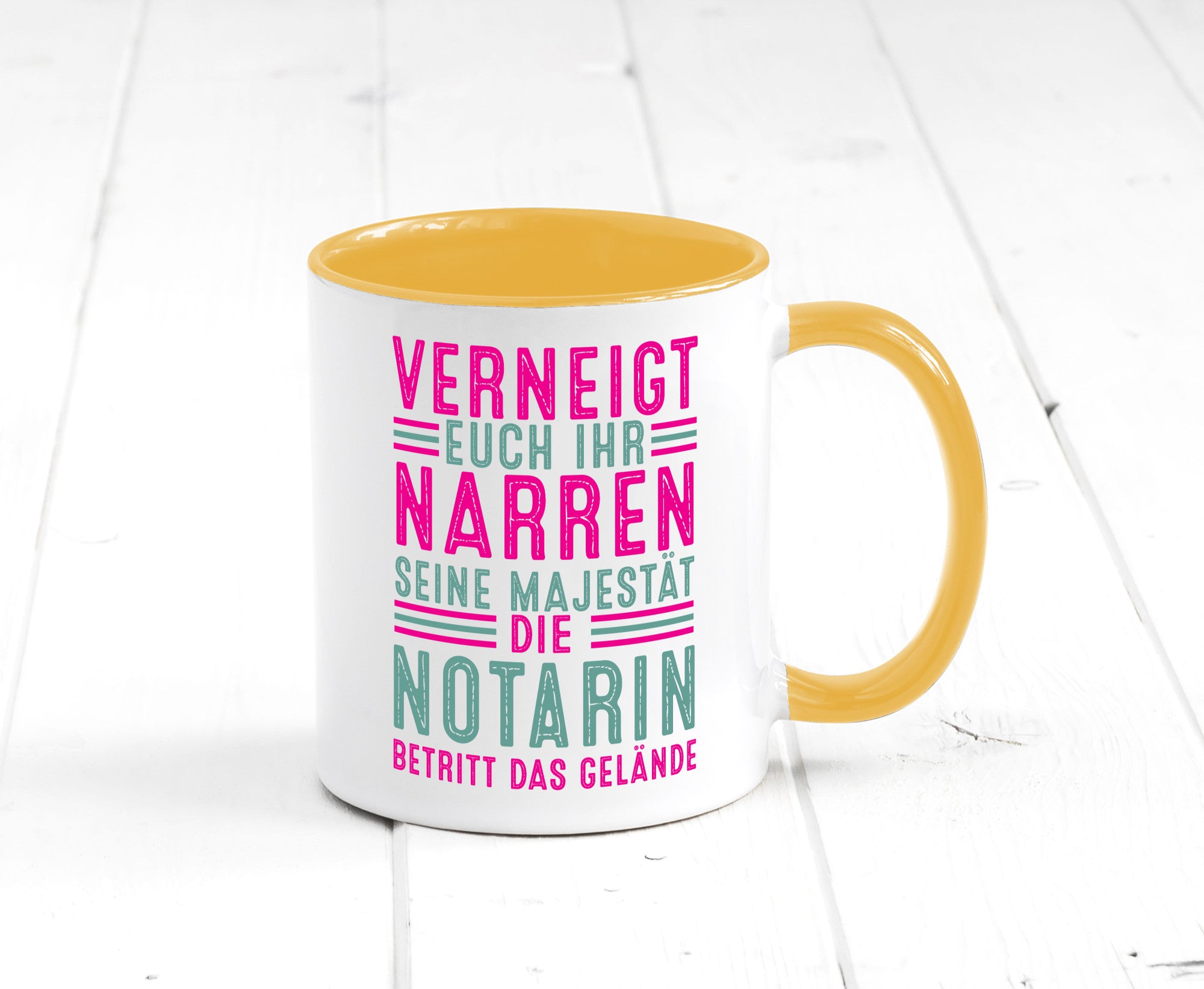 Verneigt euch: Notarin | Juristin lustig Humor Geschenkidee Geschenk Tasse