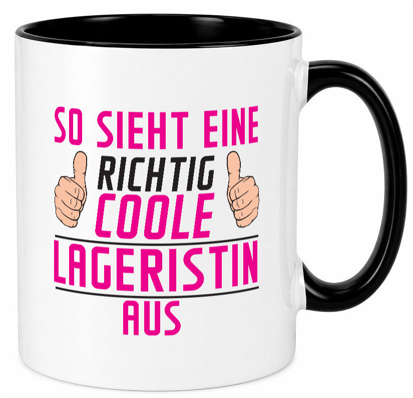 Richtig Coole Lageristin | Beruf Lager Arbeiterin Humor Arbeit Kollegen Büro Tasse