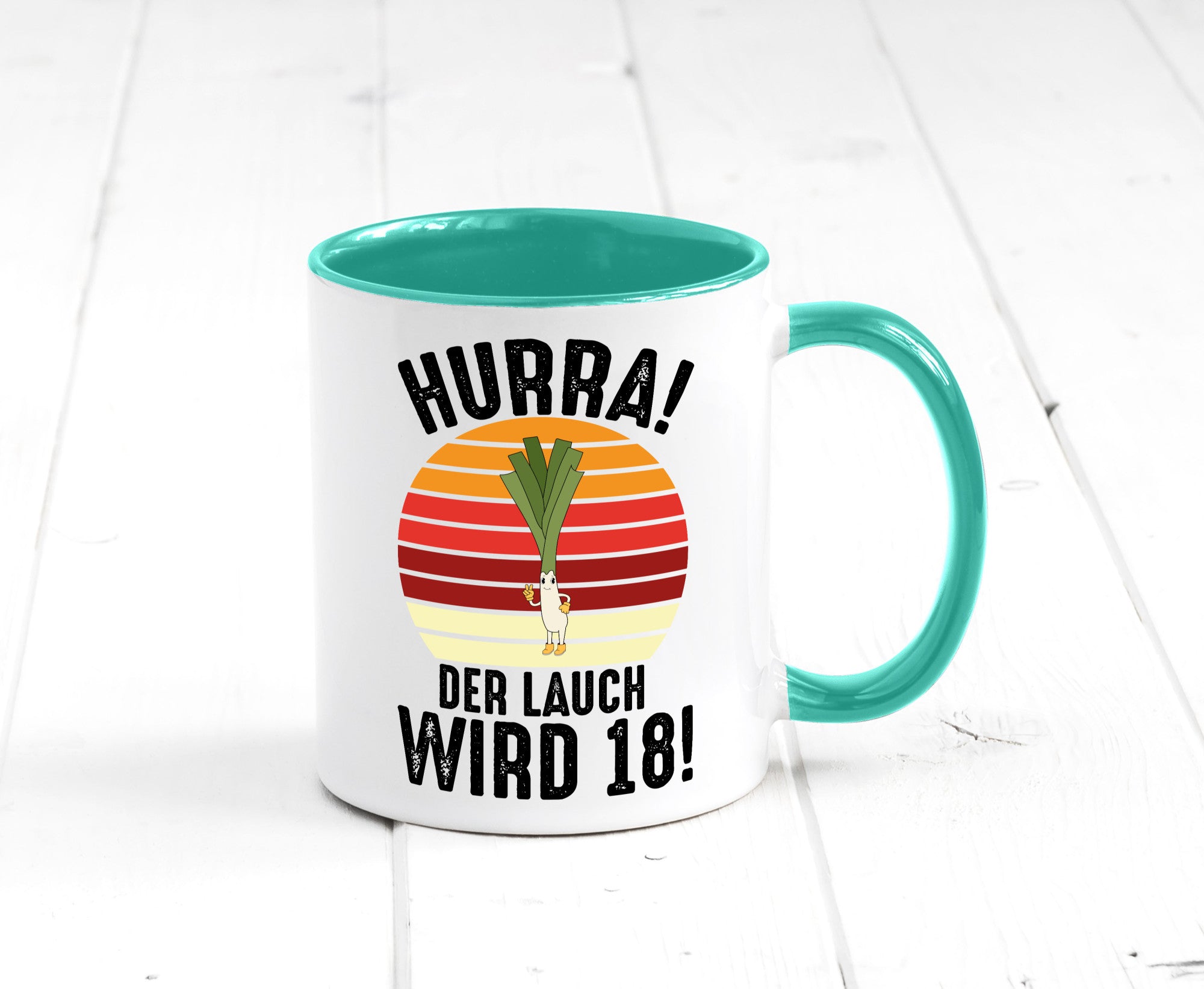 Hurra der lauch wird 18 | 18. Geburtstag Ehrentag lustiger Spruch Geschenk