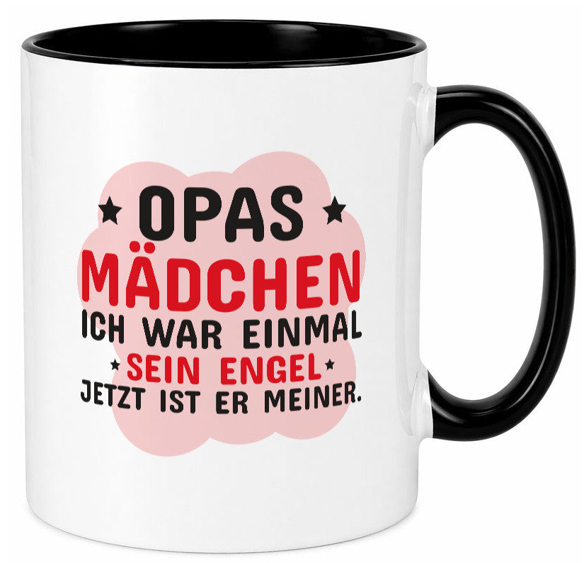 Opas Mädchen | Trauer Tasse Abschied Enkelin lustig Familie Geschenkidee