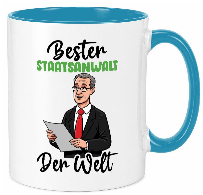 Bester Staatsanwalt | Anwalt Jurist v2 Geschenkidee Humor Tasse