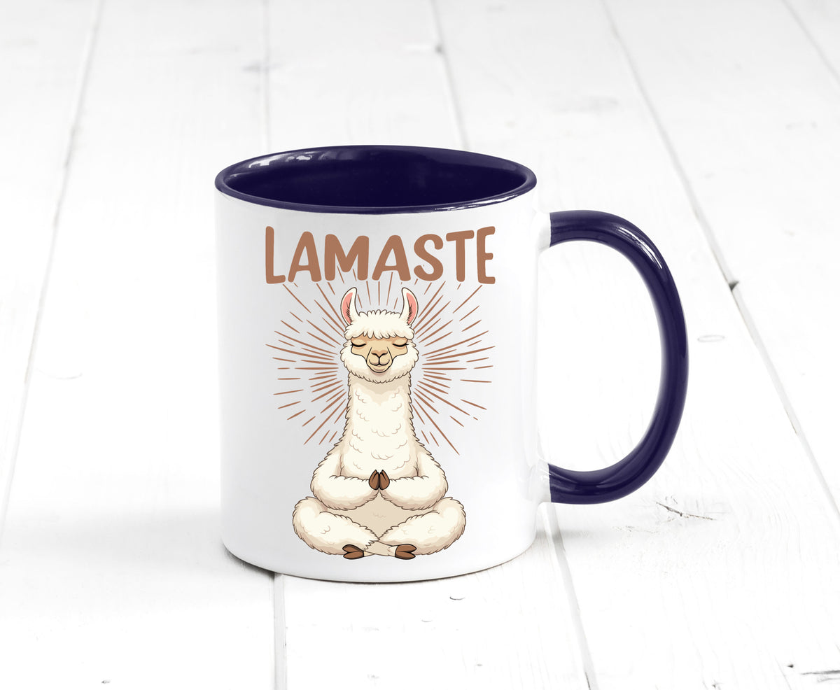Lamaste | Lama Namaste lustiger Spruch Geschenk Humor Geschenkidee Tasse