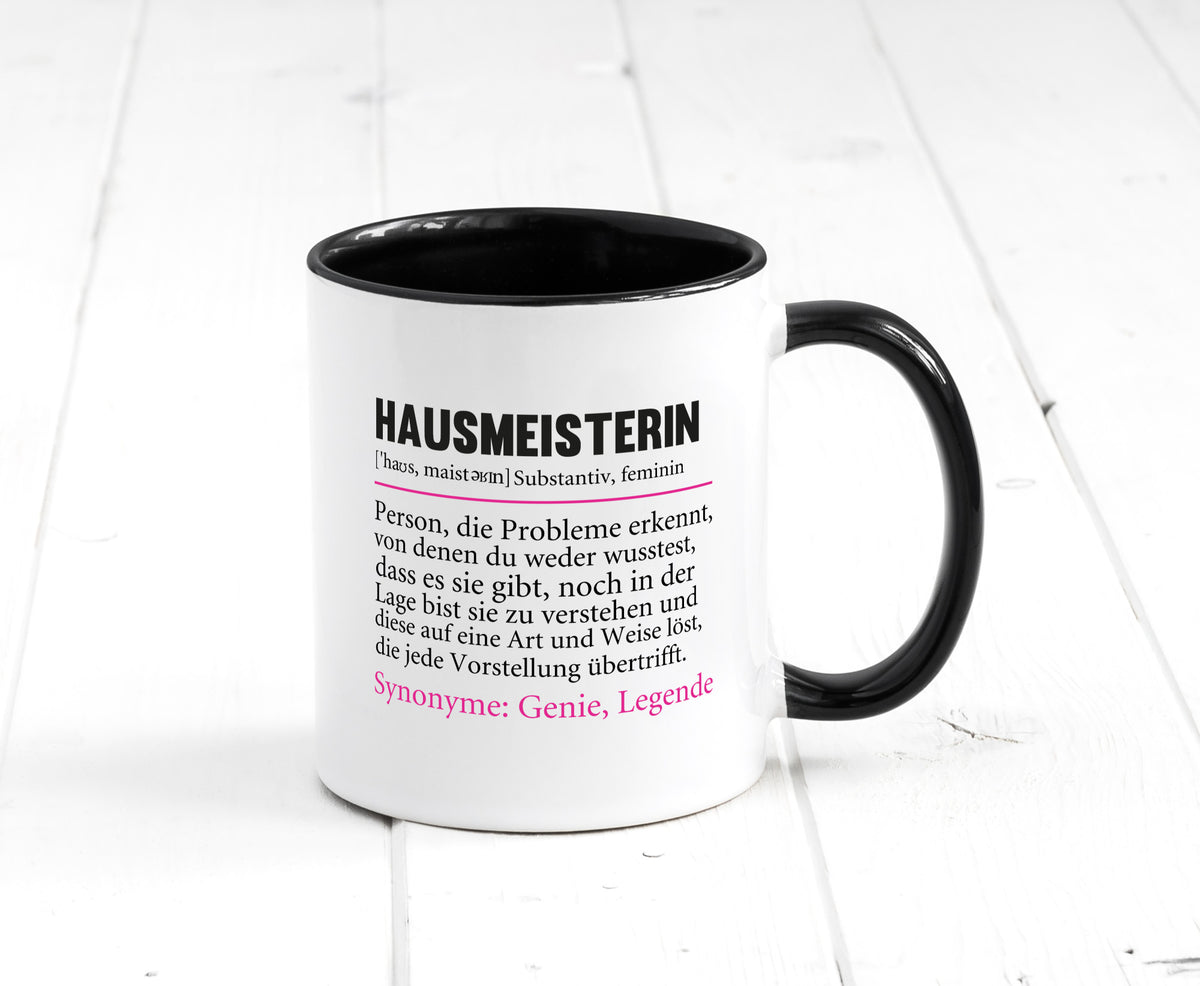 Hausmeisterin | Hauswart Beruf Spruch Humor Geschenkidee Arbeit Kollegen Büro Tasse