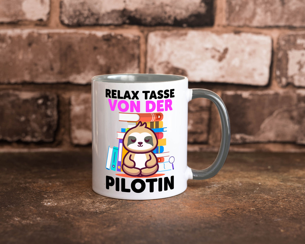 Relax Tasse: Pilotin | Definition Piloten lustiger Spruch Geschenk Humor