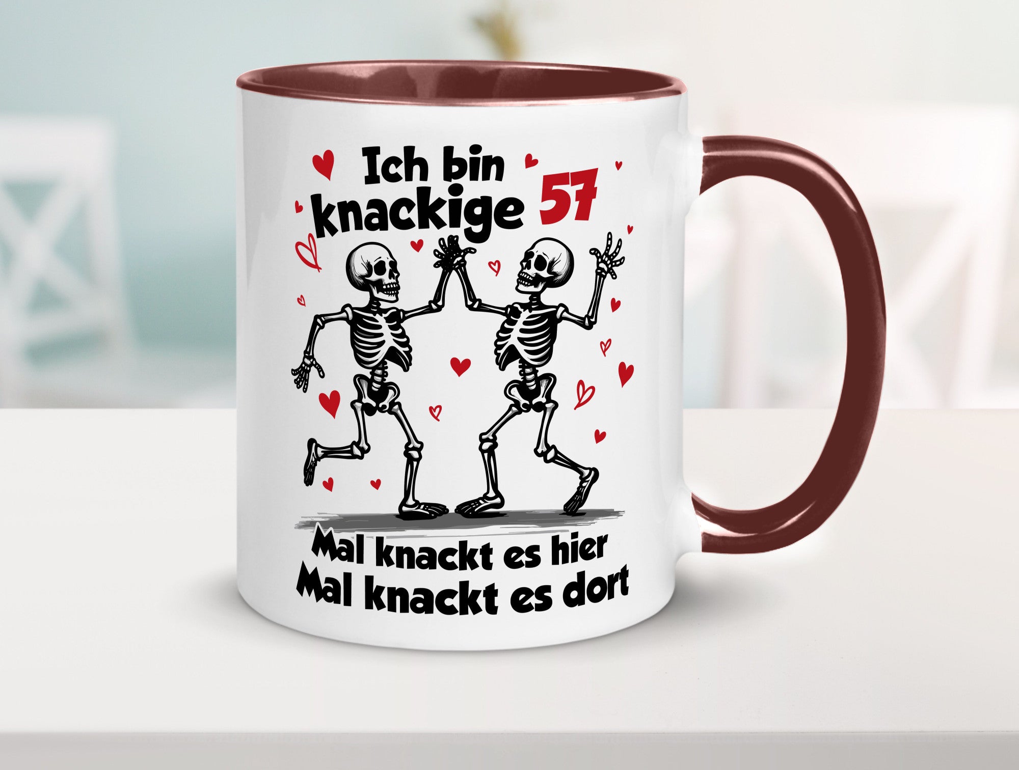 57. Geburtstag | Knackige 57 Ich bin alt lustig Geschenkidee Geschenk Tasse