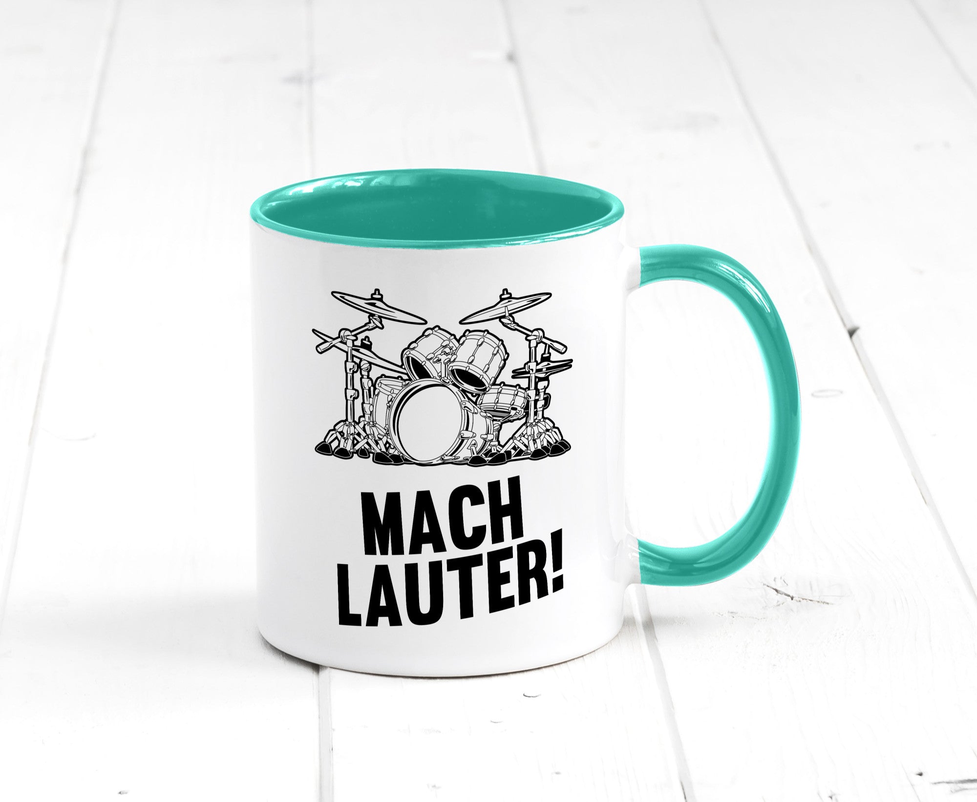 Mach lauter | Schlagzeug Band Musiker Geschenkidee Humor Tasse