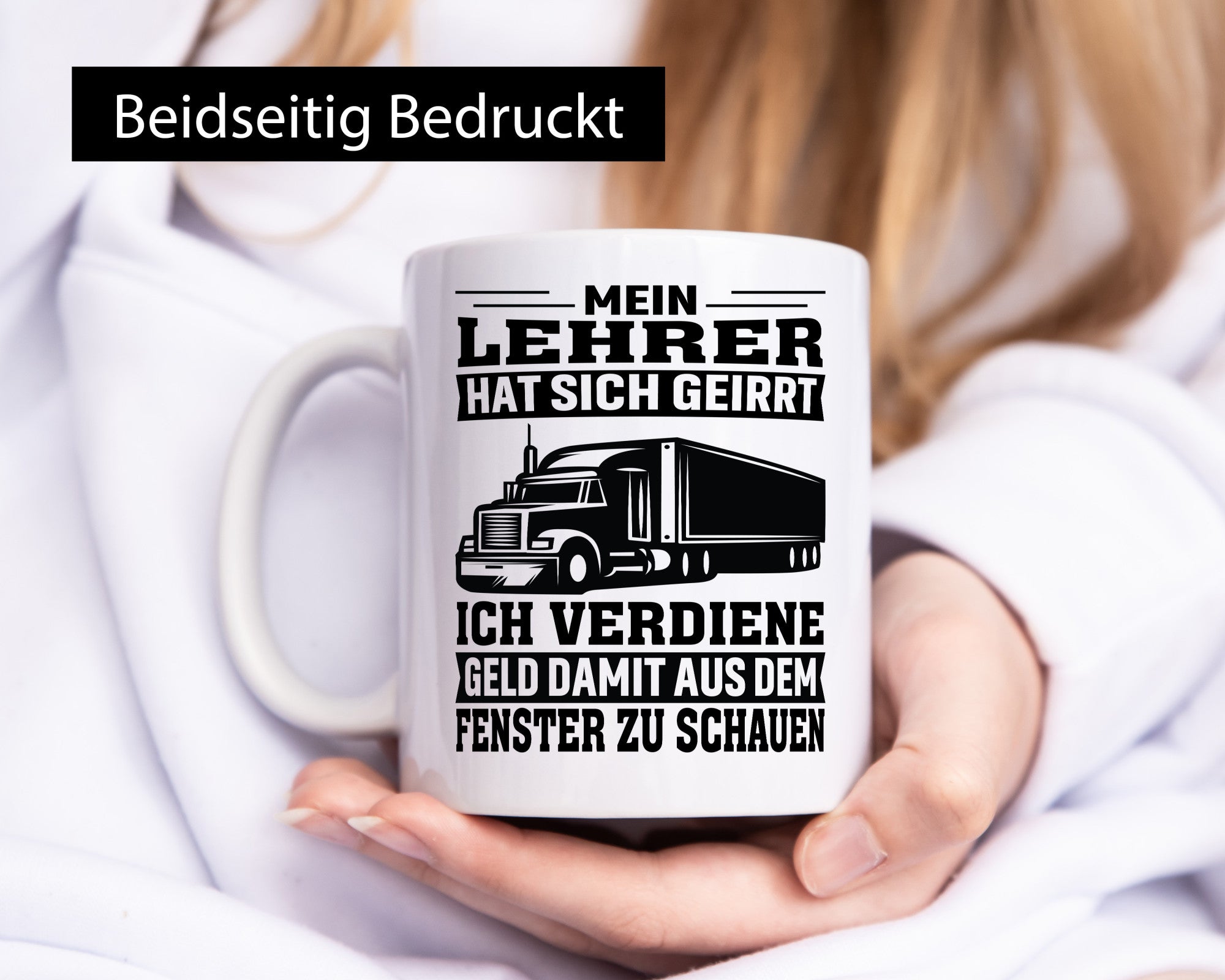 Lehrer hat sich geirrt | LKW Geschenk Humor Geschenkidee lustiger Spruch Tasse