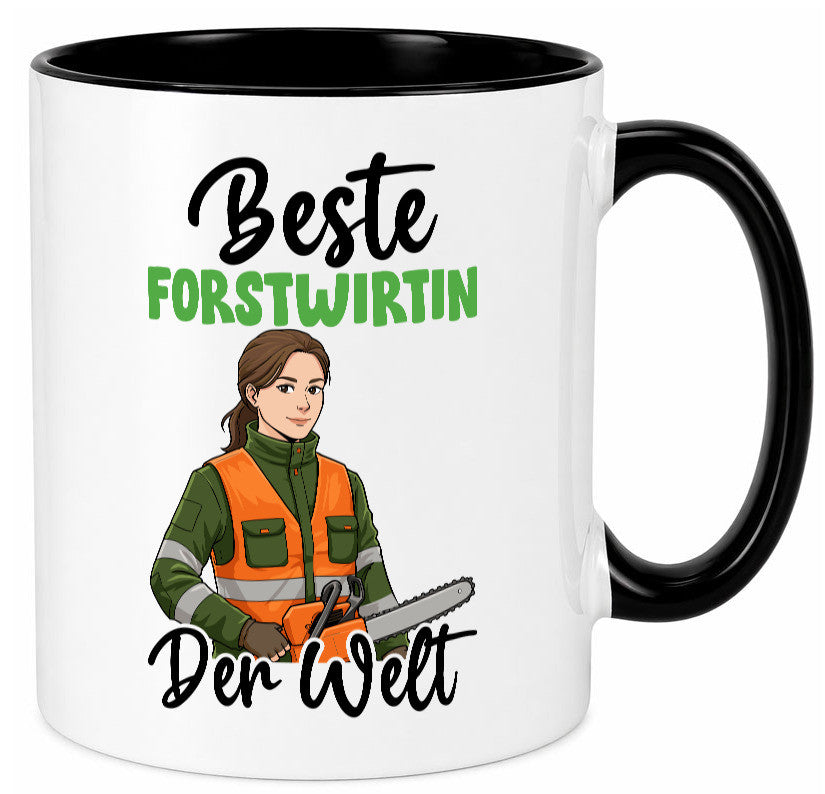 Beste Forstwirtin | Forst Wirtin v2 lustig Humor Geschenkidee Geschenk Tasse