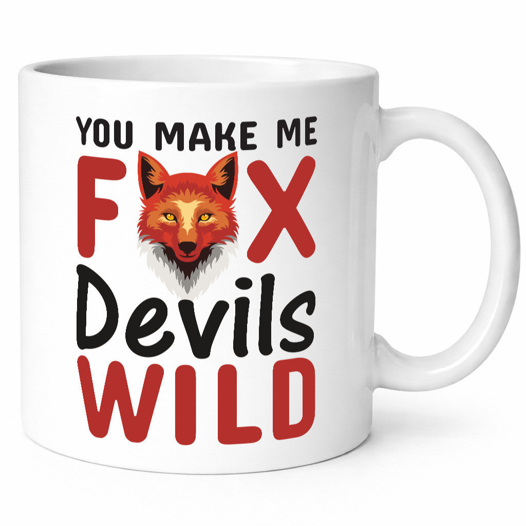 Denglisch | Englisch Spruch Fox Devils Wild v2 Humor Geschenkidee Tasse