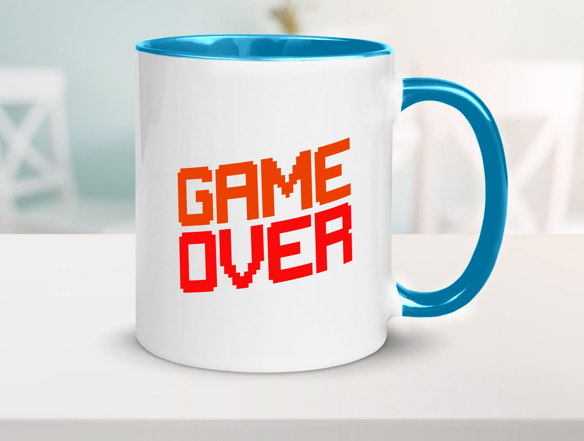 Game Over | Gamer Zocker Retro PC Nerd Pixel Geschenkidee Humor Tasse