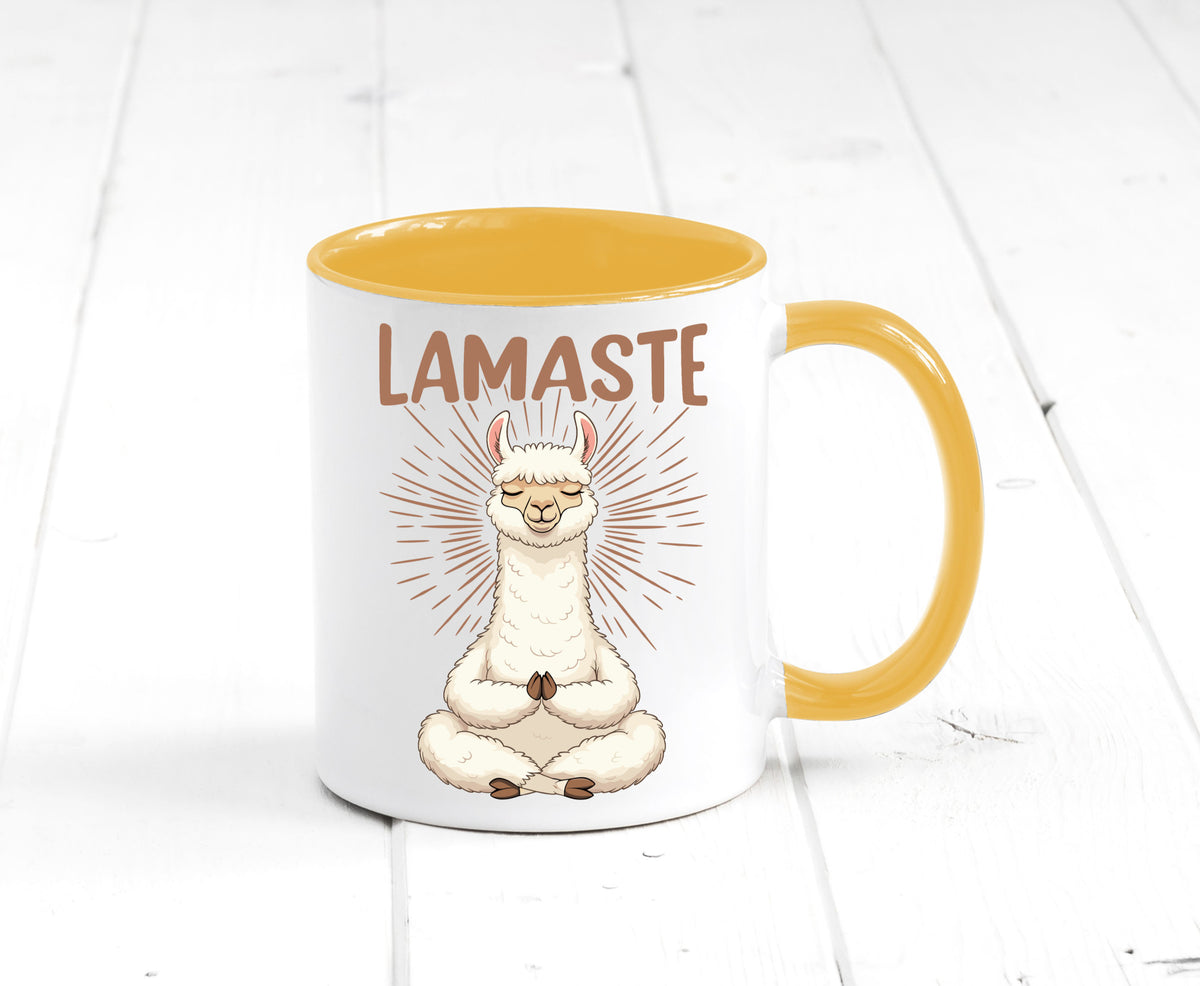 Lamaste | Lama Namaste lustiger Spruch Geschenk Humor Geschenkidee Tasse
