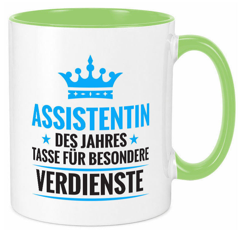 Besonderer Verdienst: Assistentin | Assistenz Hilfskraft Humor Geschenkidee