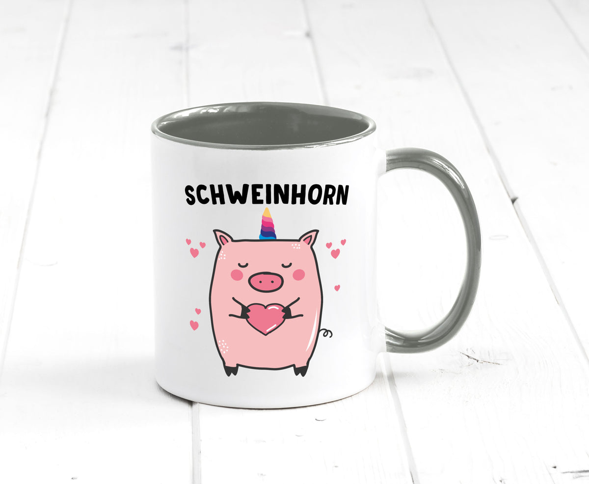 Schweinhorn lustig Humor Geschenkidee Geschenk Tasse