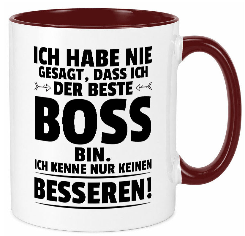 Der Beste Boss | Führungskraft Vorgesetzter lustiger Spruch Geschenk Humor Tasse