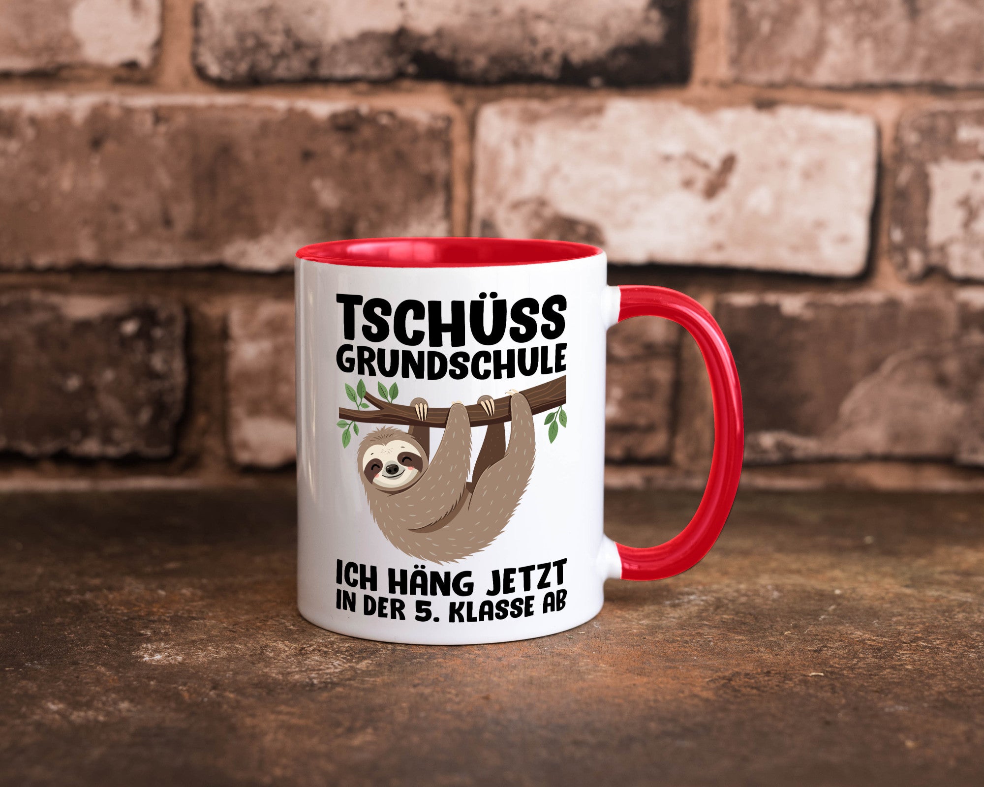 Tschüss Grundschule ich häng jetzt in der 5. Klasse ab Humor Geschenkidee Tasse