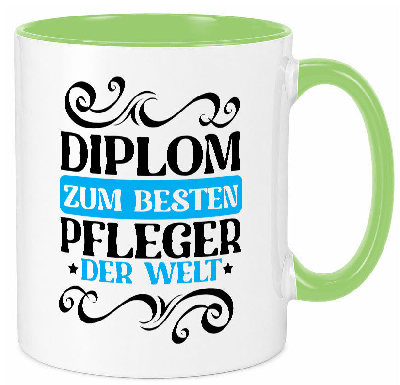 Bester Pfleger der Welt | Altenpfleger Pflegekraft lustig Humor Geschenkidee Tasse