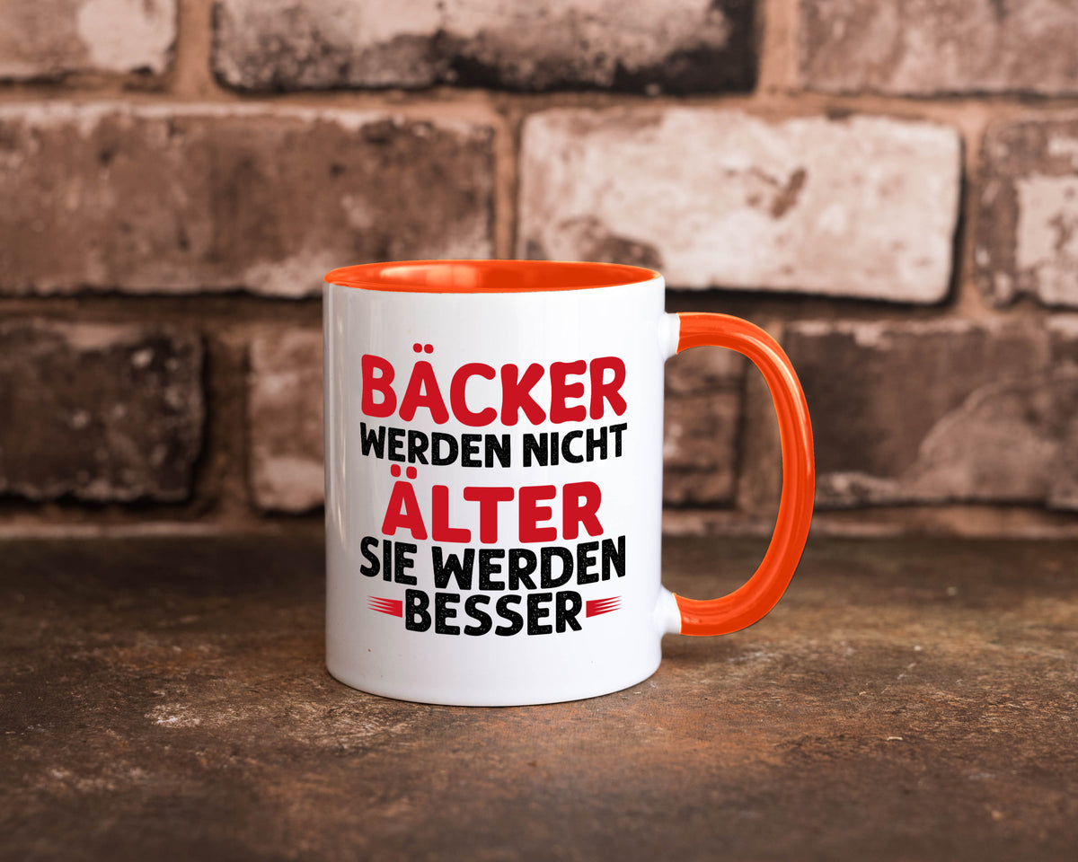 Bäcker werden nicht älter Sie besser lustig Humor Geschenkidee Geschenk Tasse
