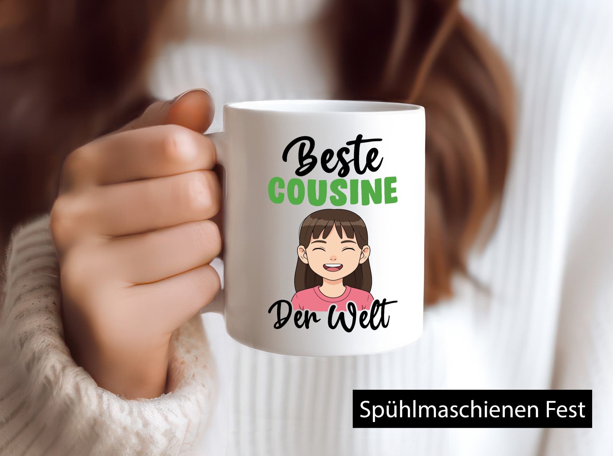 Beste Cousine | Familie Verwandschaft Humor Geschenkidee Tasse