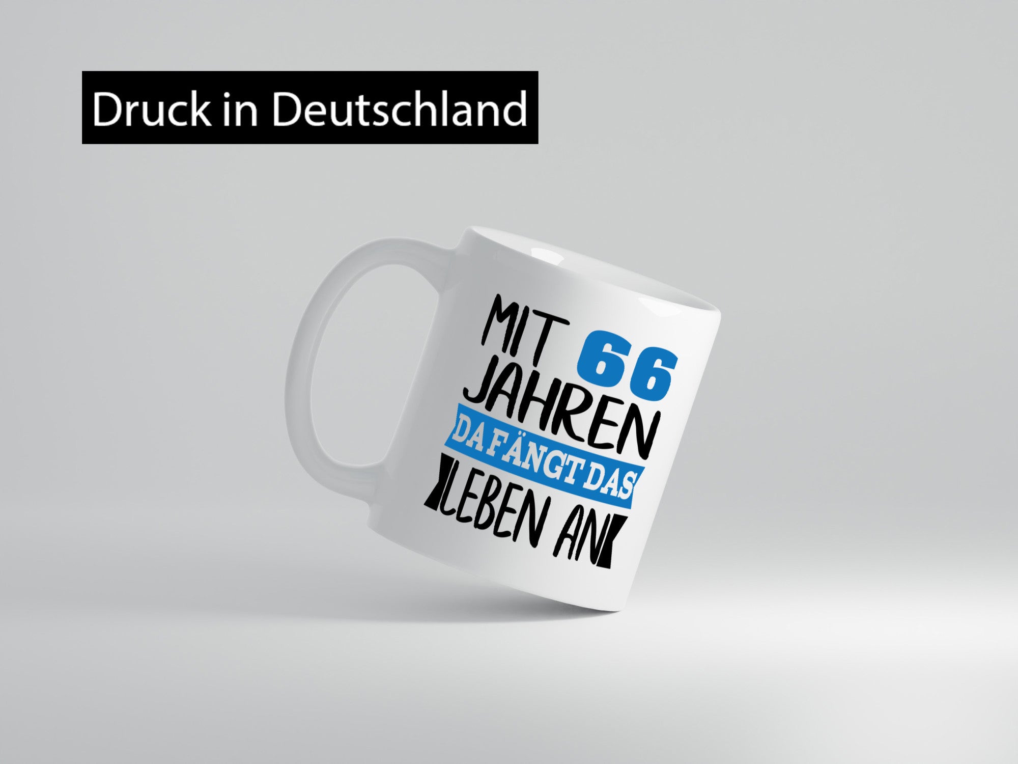 Mit 66 Jahren fängt das Leben an | 66. Geburtstag Rentner Geschenk Ruhestand