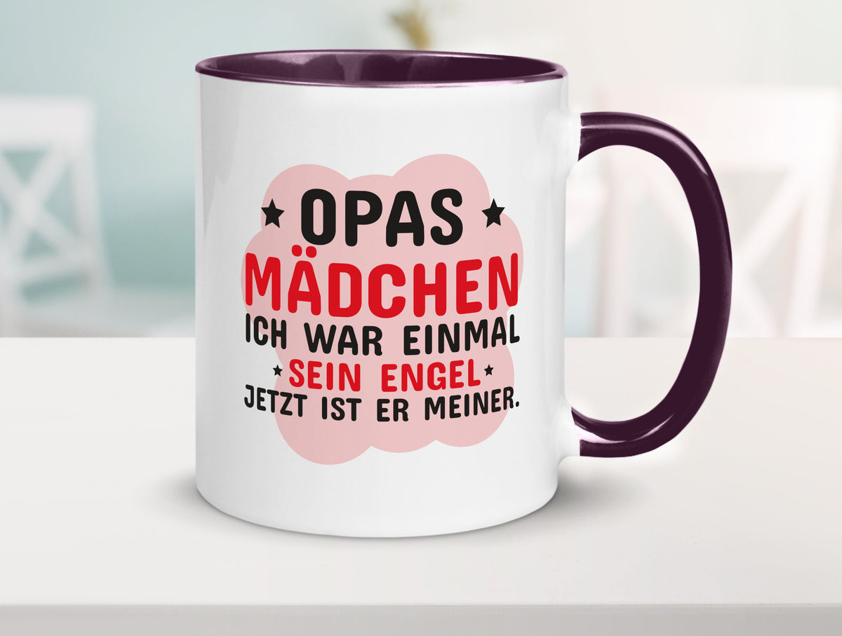 Opas Mädchen | Trauer Tasse Abschied Enkelin lustig Familie Geschenkidee