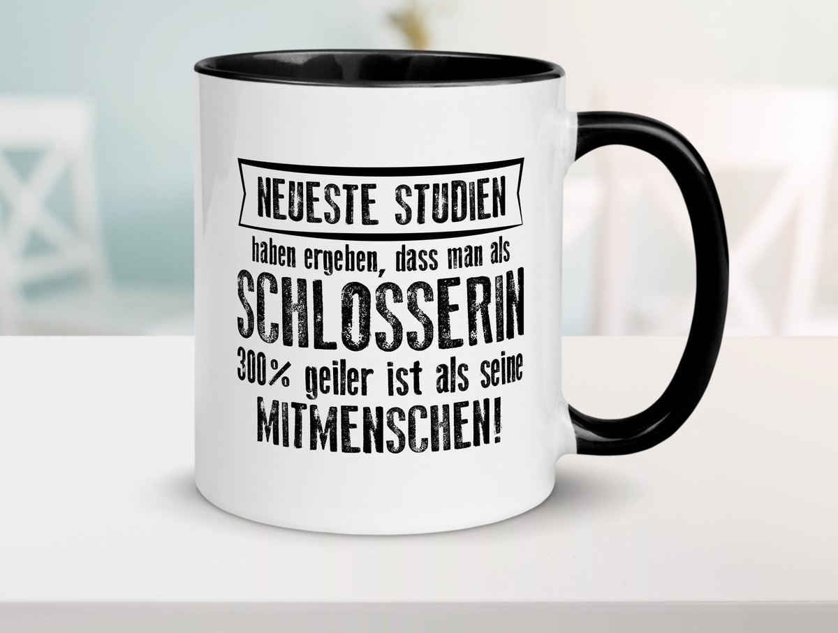 Neuste Studien: Schlosserin | Schlosserei Geschenkidee Humor Tasse