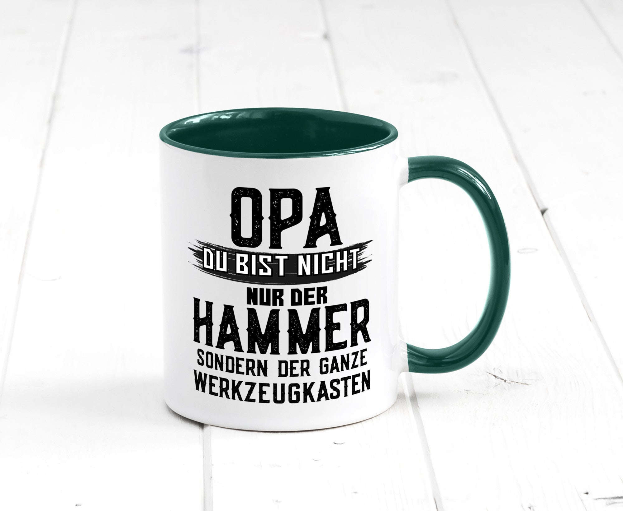 Opa ist der Hammer | Großvater Tasse Werkzeugkasten lustig Familie Geschenkidee