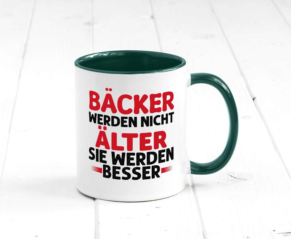 Bäcker werden nicht älter Sie besser lustig Humor Geschenkidee Geschenk Tasse