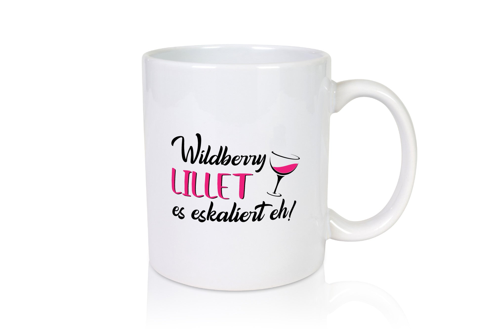 Wildberry Lillet, es eskaliert eh! | Glas Geschenk Humor Geschenkidee lustiger