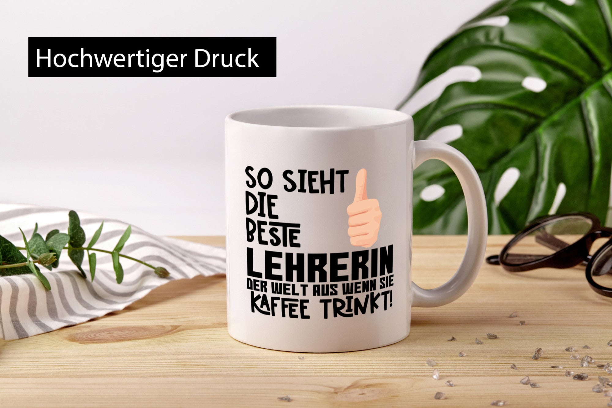 Beste Lehrerin | Lehrer Tasse Schule Dankeschön lustiger Spruch Geschenk Humor