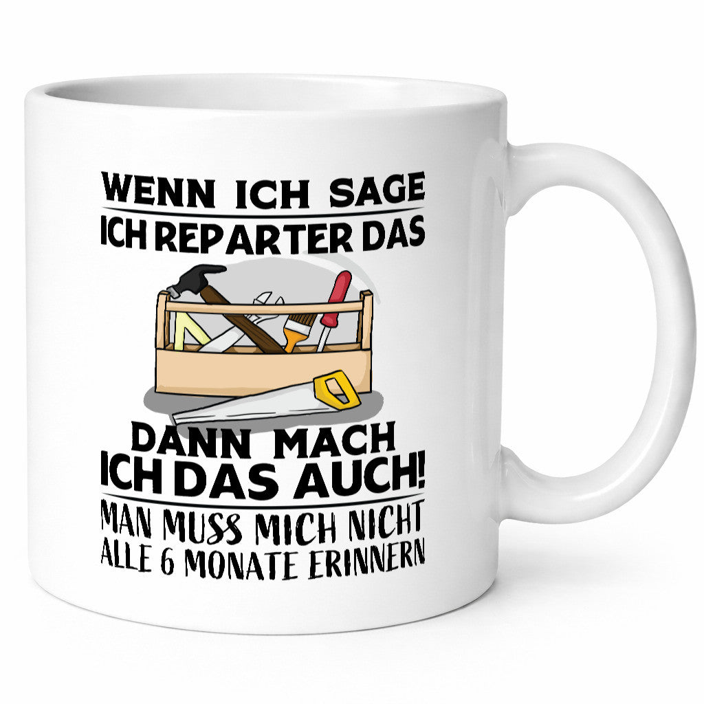 Ich repariere das | Handwerker Erinnern Arbeit lustig Kollegen Büro Geschenk