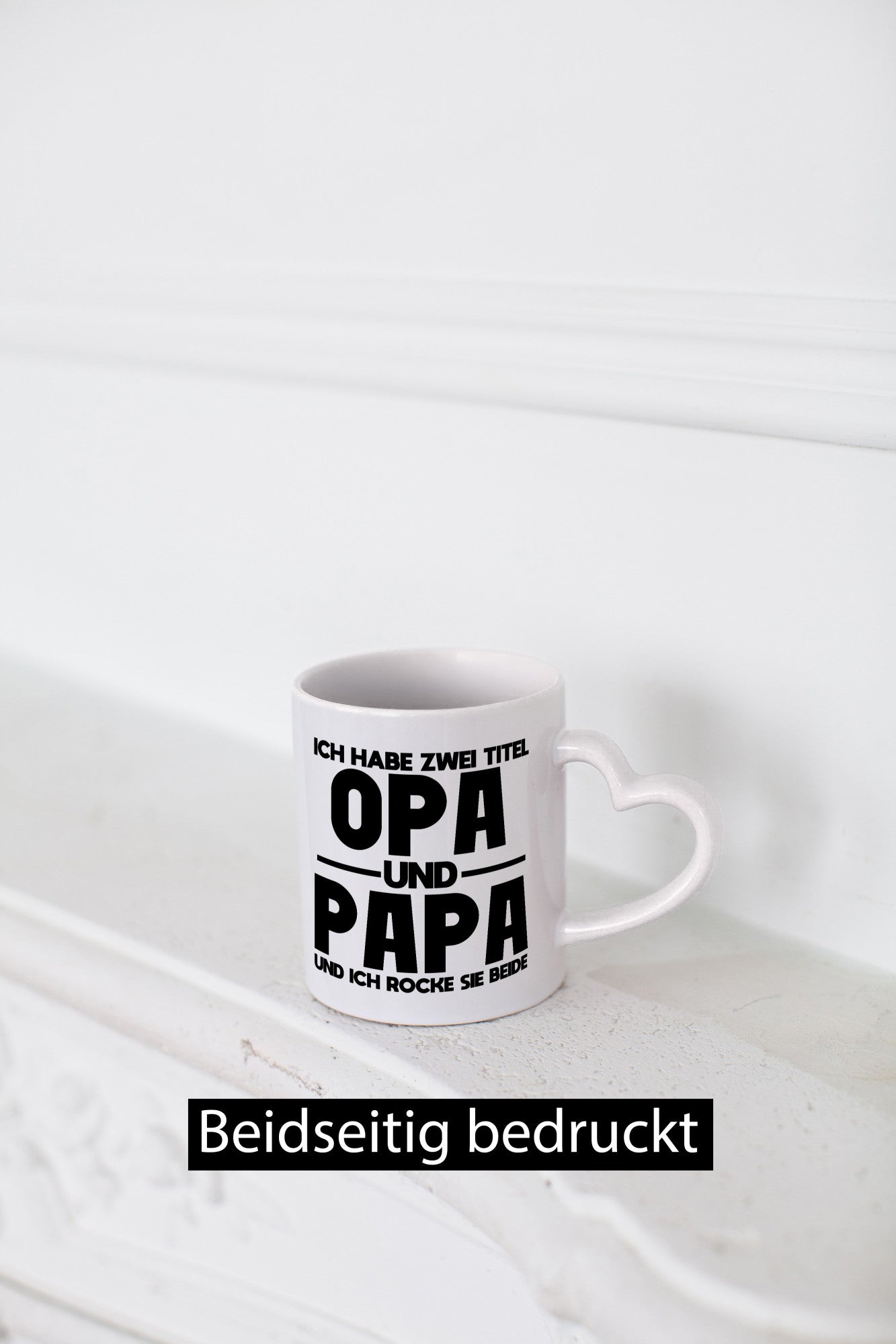 Zwei Titel, Opa, Papa, rocke beide | Opa Papa lustig Familie Geschenkidee