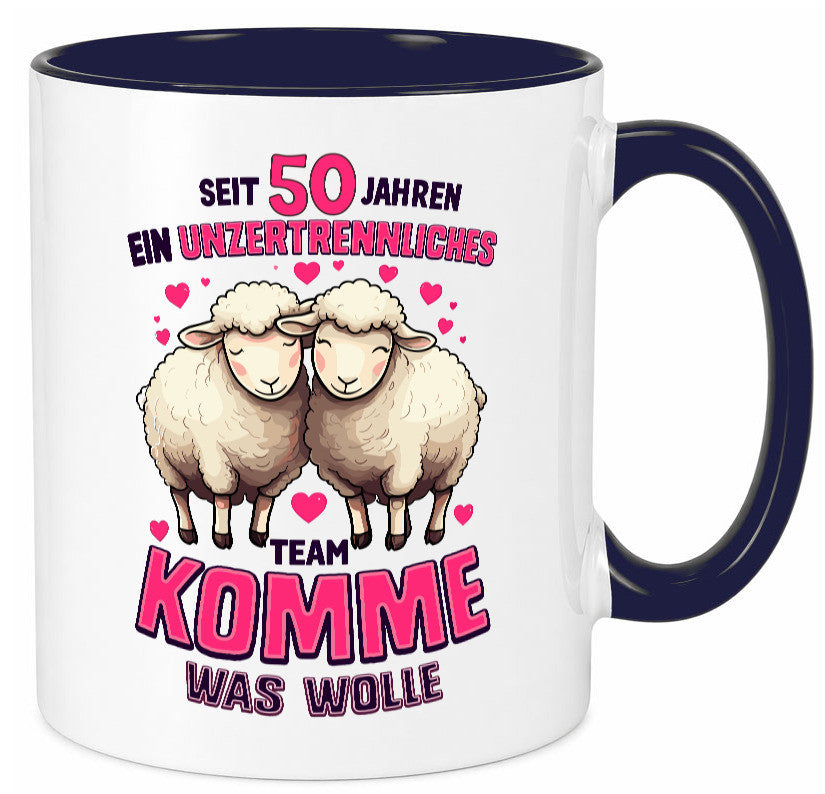 50 Jahre Verheiratet | ein Team Ehepaar Geschenk Humor Geschenkidee lustiger Tasse