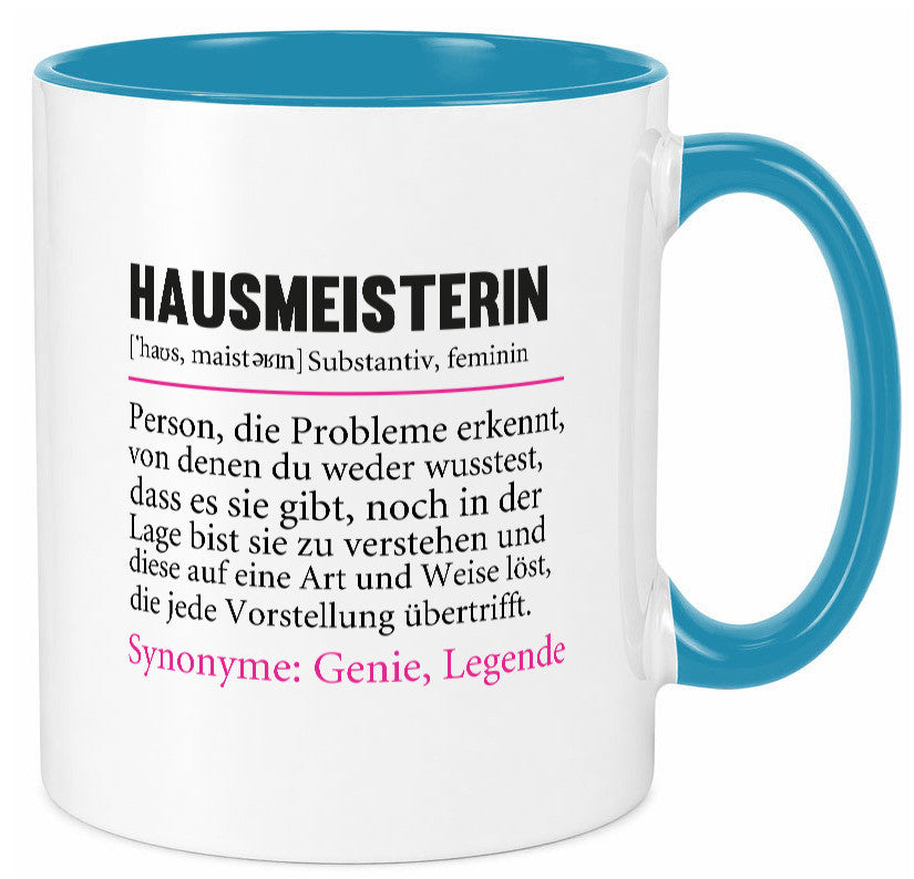 Hausmeisterin | Hauswart Beruf Spruch Humor Geschenkidee Arbeit Kollegen Büro Tasse