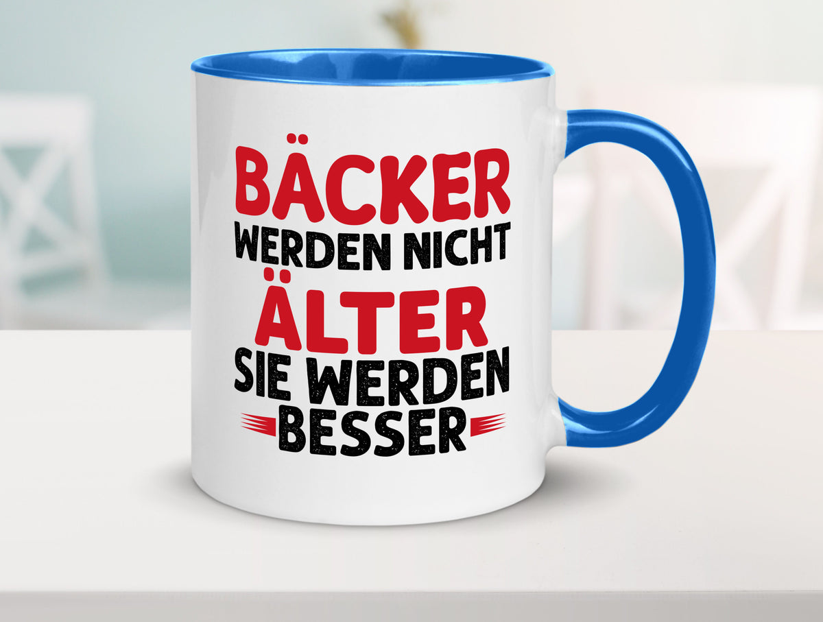 Bäcker werden nicht älter Sie besser lustig Humor Geschenkidee Geschenk Tasse