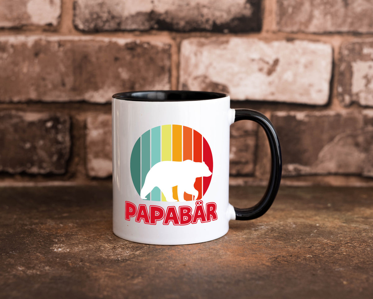 Papabär | Papa Tasse Vater Vatertag Bär lustiger Spruch Geschenk Familie