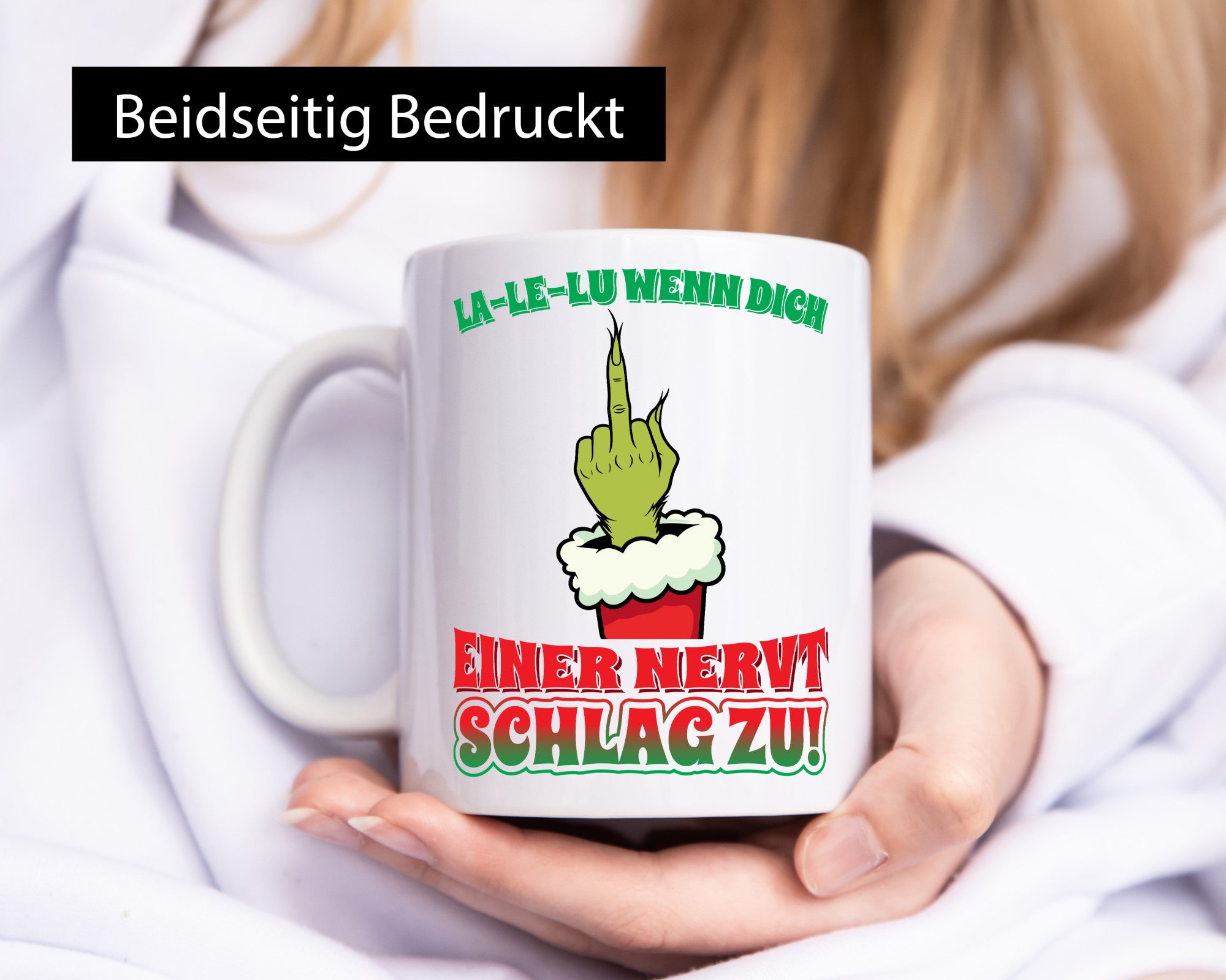 La Le Lu | Weihnachten Weihnachtsmuffel Lichter vl11 Humor Geschenkidee Tasse