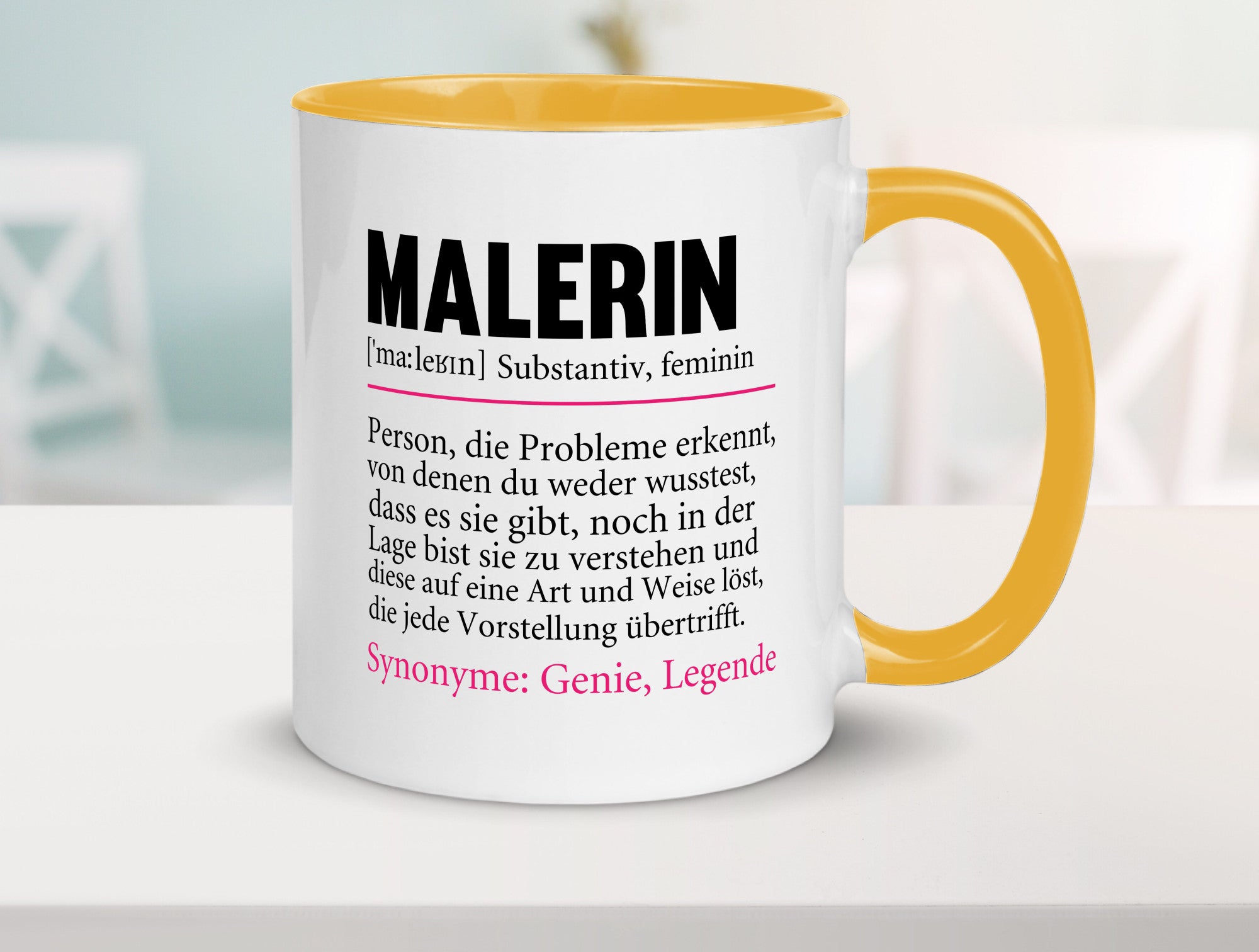 Malerin | Spruch Beruf lustig Malerinnen Humor Arbeit Kollegen Büro