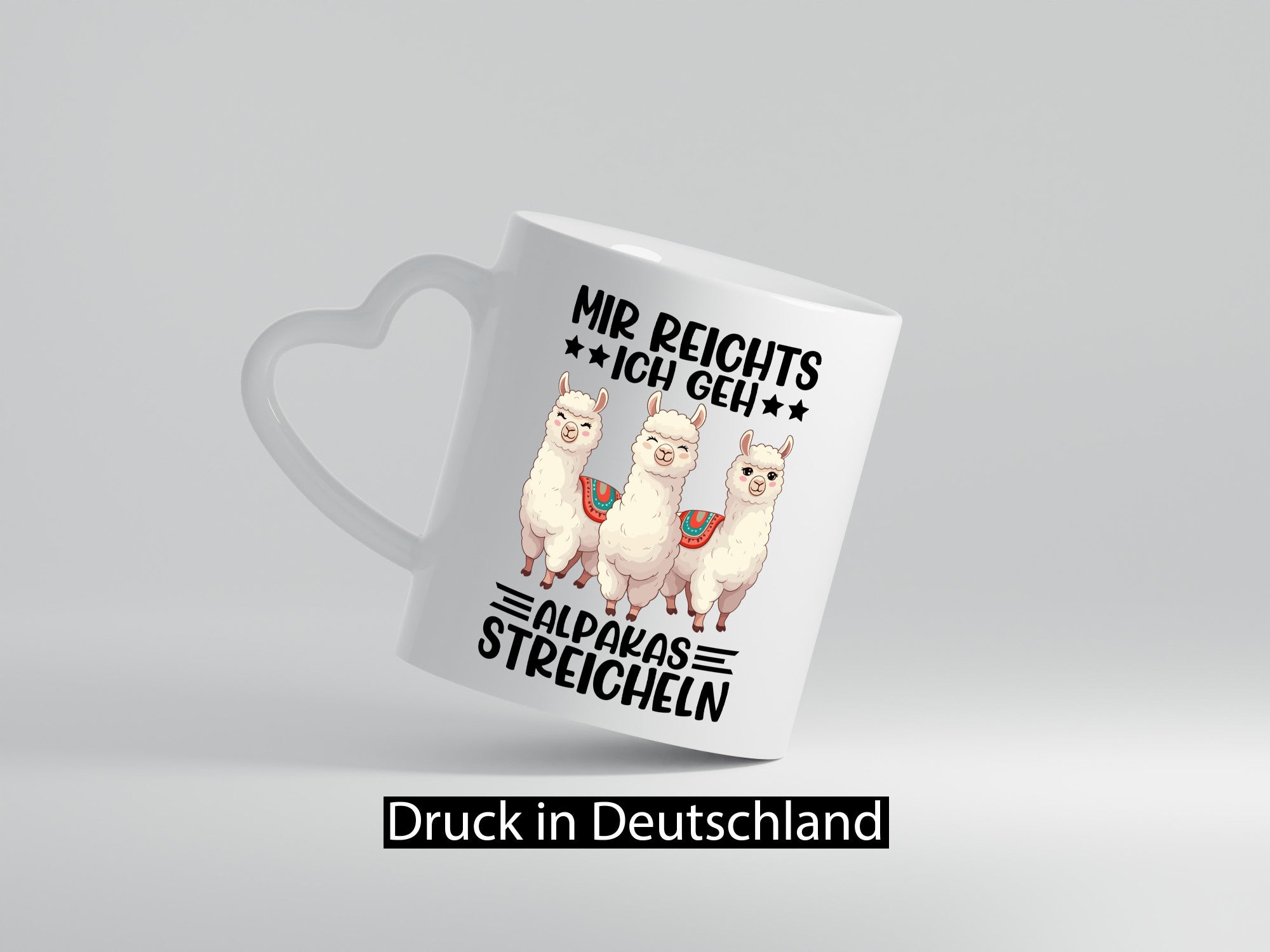 Alpakas Streicheln | Lama Mädchen lustig Humor Geschenkidee Geschenk Tasse