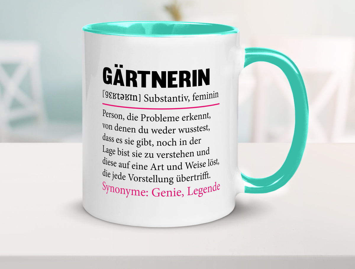 Gärtnerin | lustig Gartenbau Beruf Spruch Geschenk Arbeit Kollegen Büro Tasse