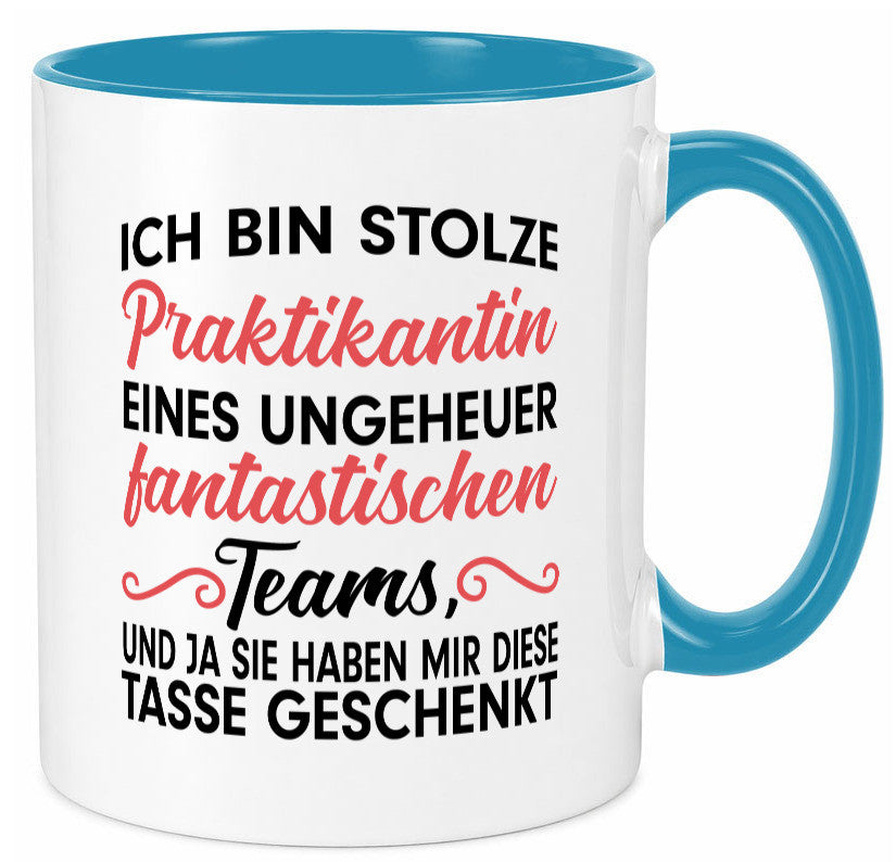 Stolze Praktikantin | Arbeitswelt Tasse Praktikum Geschenk Arbeit Kollegen Büro